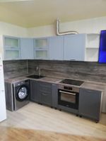 Модульная кухня "Квадро " 1800 Серый эмалит