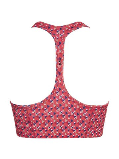 ТОП теннисный Tommy Hilfiger Mid Intensity AOP Racer Bra - small island geo pink