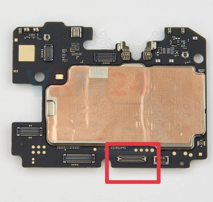 Samsung Galaxy A05 (SM-A055F) - FPC коннектор дисплея (экрана) (правый)