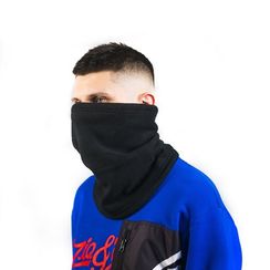 Шарф ТАЙНА BUFF флисовый, черный