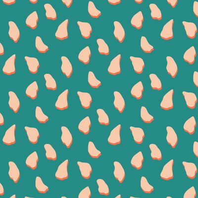 Падающие лепестки на бирюзовом фоне