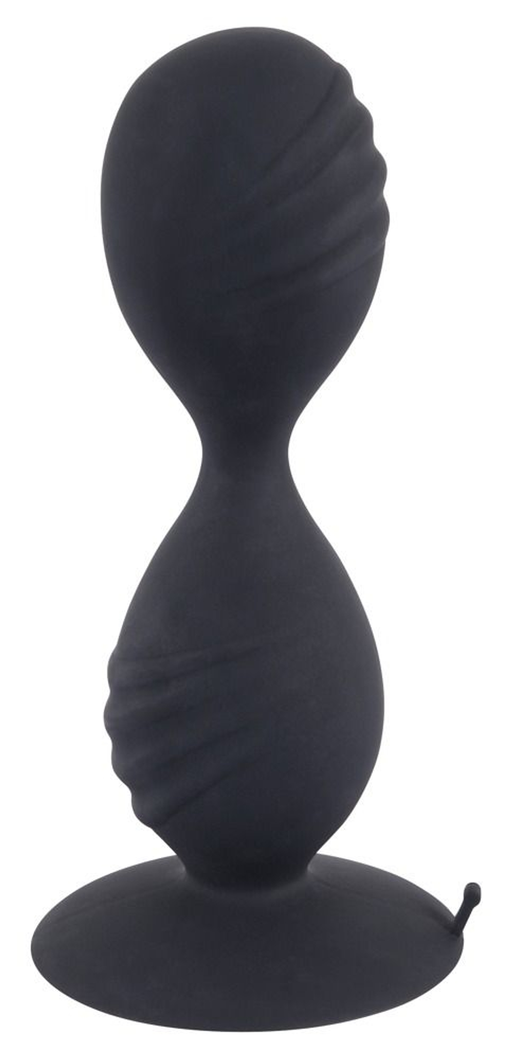 Анальные шарики на жесткой сцепке Backdoor Friend Double (Цвет: черный)