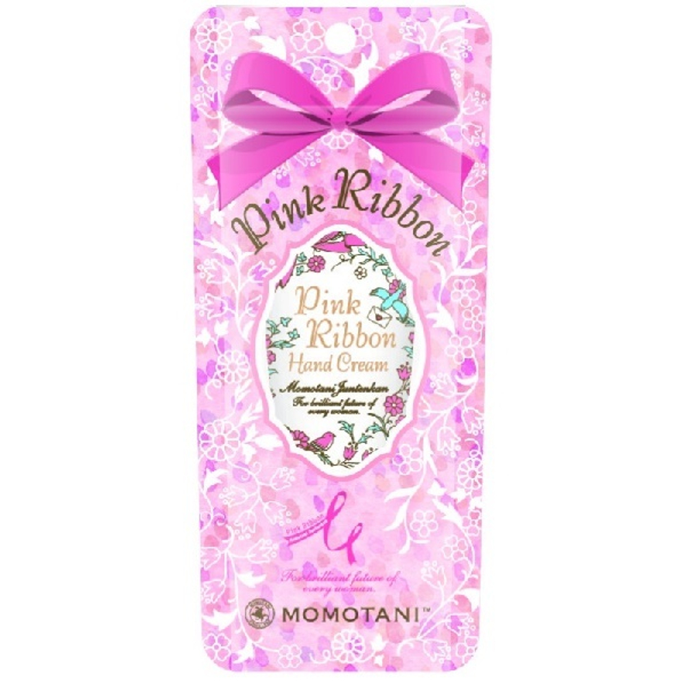 Крем для рук с цветочными экстрактами Momotani Pink Ribbon Hand Cream 30г