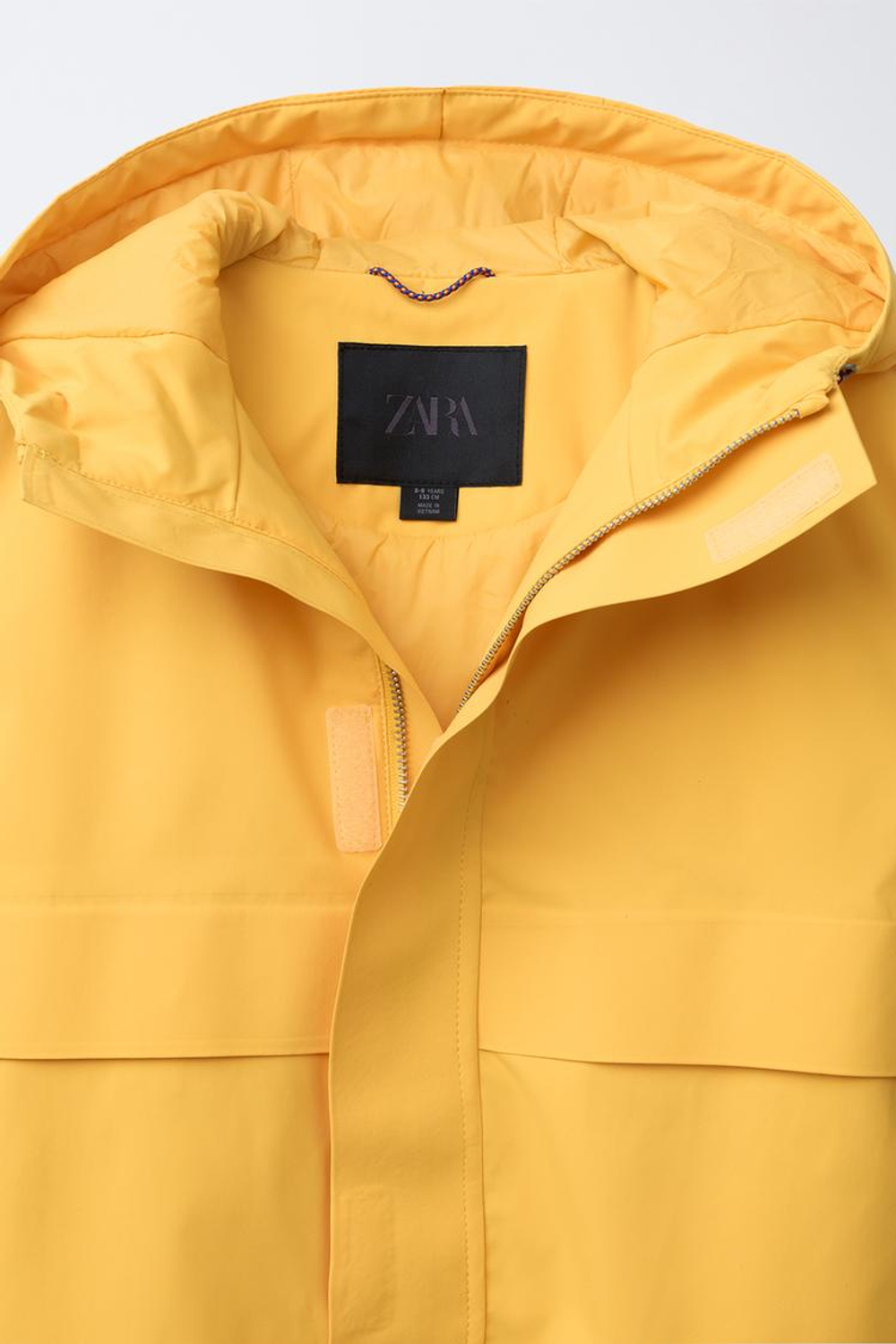 ZARA КУРТКА WATER RESISTANT И WINDPROOF, ЖЕЛТЫЙ