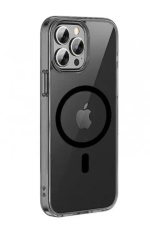 Чехол-накладка Wiwu Crystal Case Magsafe для Apple iPhone 15 пластиковый (черный)