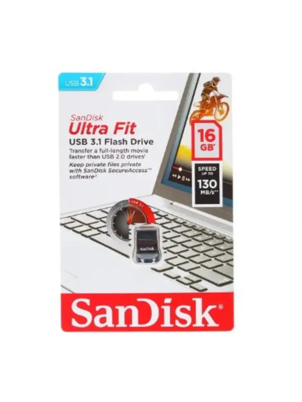 Память USB Flash 16 ГБ Ultra Fit SDCZ430-016G-G46 BLACK