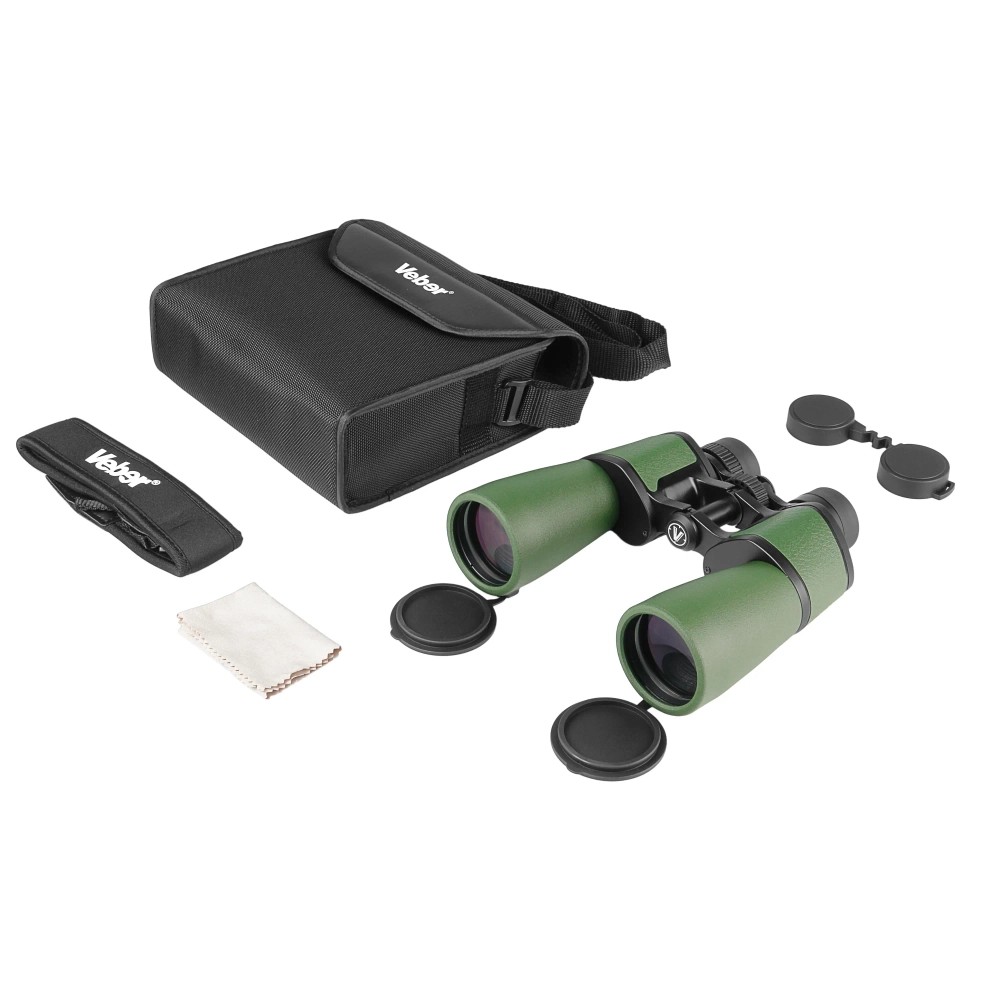 Бинокль Veber TITAN 10x50WP - комплект с чехлом и аксессуарами