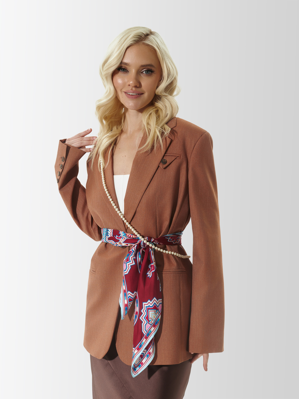 Платок «Кавказский скакун» 100% шёлк