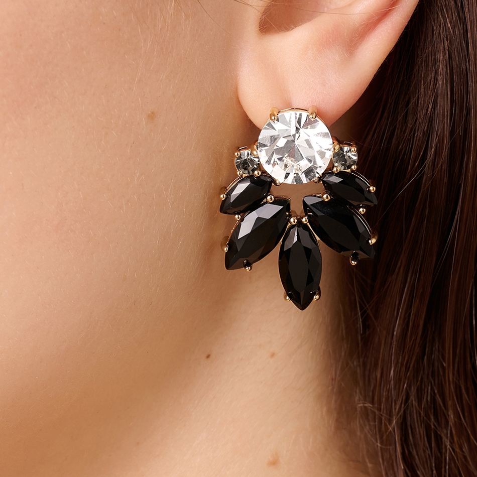 Серьги Dyrberg Kern DRAGO SG BLACK / CRYSTAL 470021