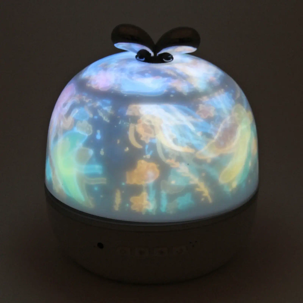 Диско-шар «Fantasy - Ушки» (в комплекте 6 картинок) 13*14 см, 5 реж, батарейки 4хАAА, USB, RGB (220V)