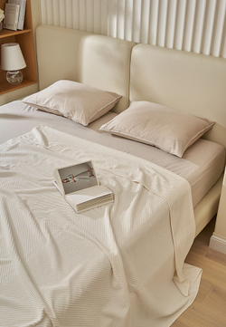 Простыня для укрывания 190x220 Luxberry Fitness молочная