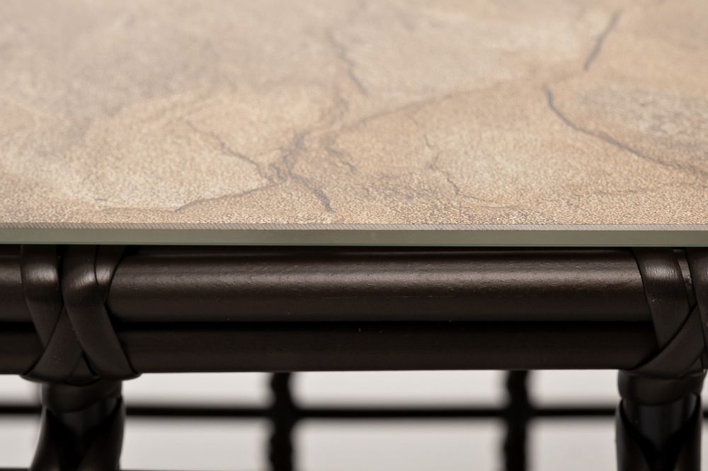 "Ницца" журнальный столик из искусственного ротанга, цвет бронзовый