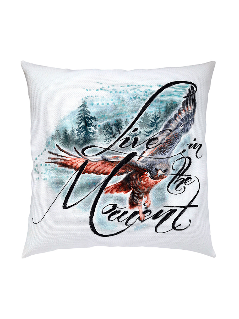 "Живи настоящим моментом"-СU066  подушка