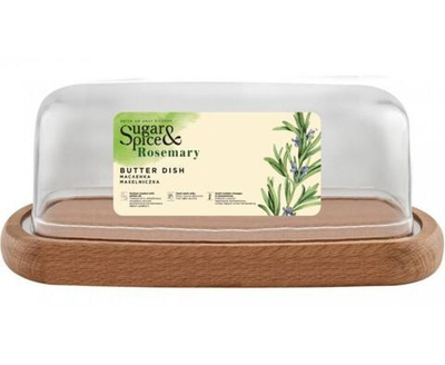 Масленка дерево Sugar&Spice, крышка пластик
