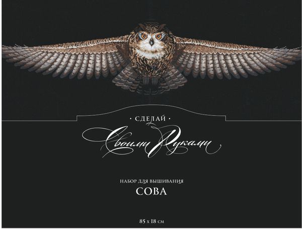 Набор для вышивания нитками Сделай своими руками, Сова(хлопок) 85х18 см