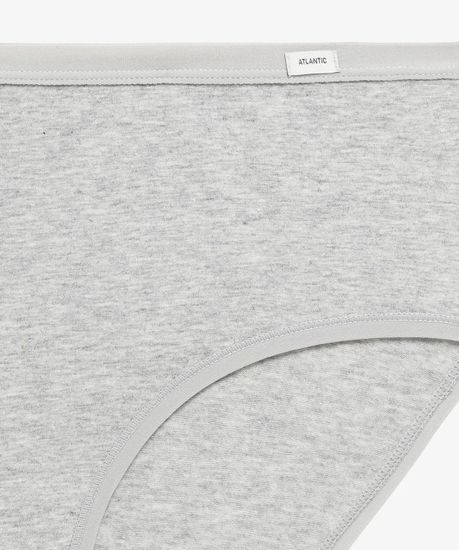 Женские трусы  классика (3шт) Atlantic 3CLP-004, черный + белый + светло-серый меланж