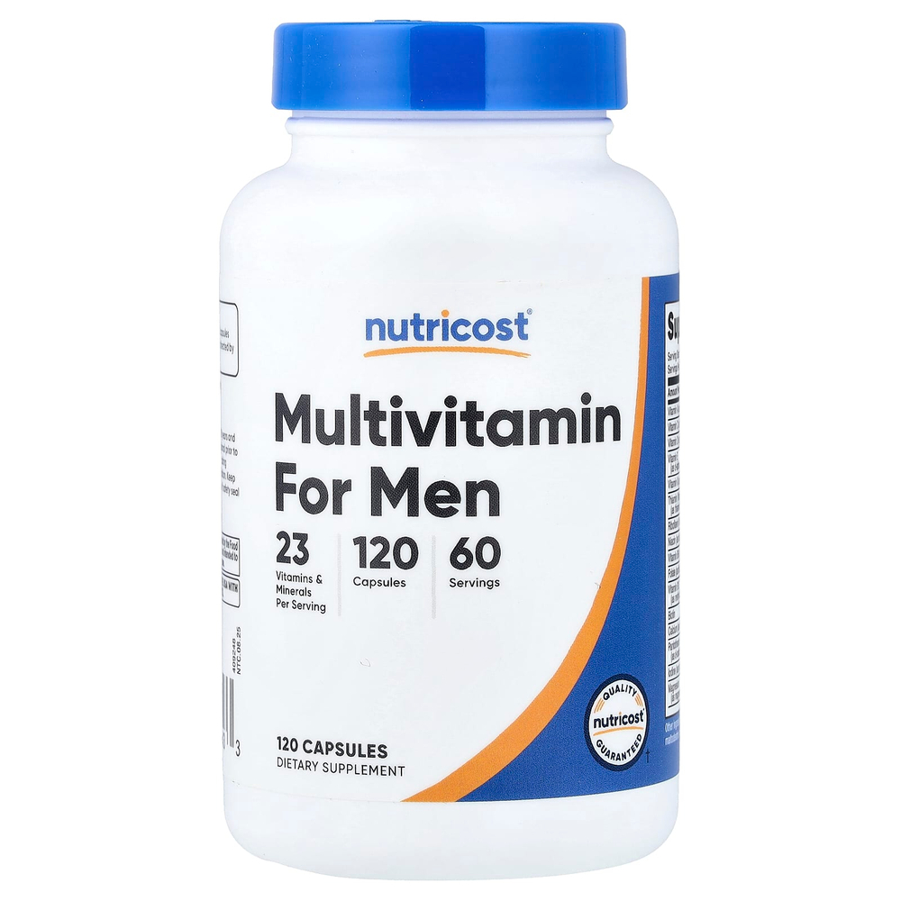 Nutricost, Мультивитамины для мужчин, 120 капсул
