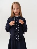 Кардиган школьный для девочки AT585 синий