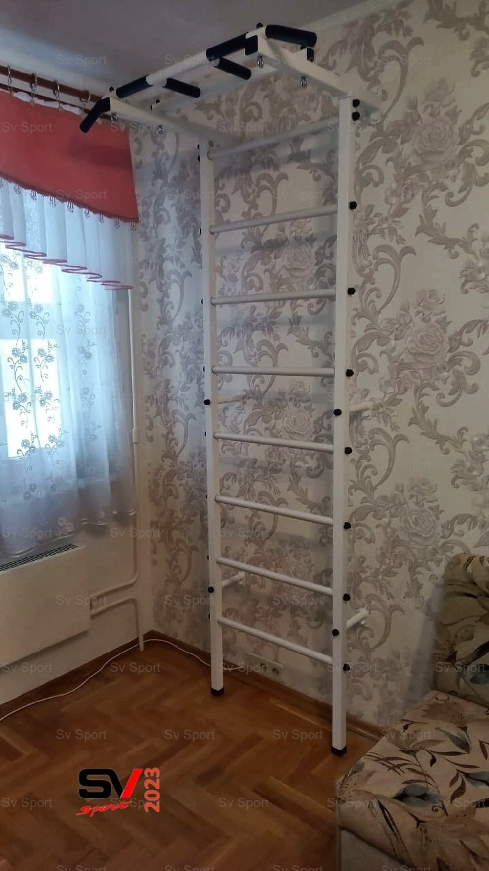 Монтаж шведской стенки Sv Sport в бетонные, кирпичные стены