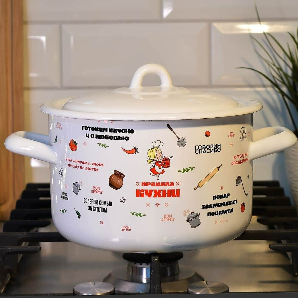 Кастрюля 2,9л "Правила кухни"