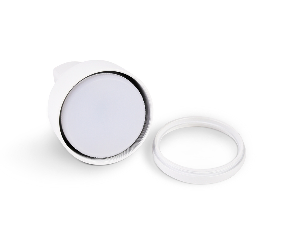 Трековый однофазный светильник со сменной лампой GL5356 WH белый GX53 max 12W