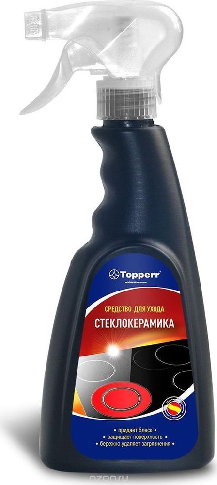 Очиститель &quot;Topperr&quot;, для стеклокерамических поверхностей, спрей, 500 мл (3431)