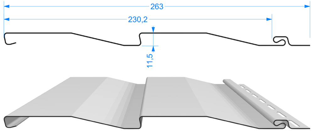 Docke STANDARD Сайдинг D4,5D (Голубика)