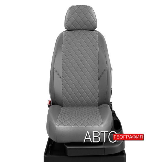 Чехлы на сиденья Citroen C-Crosser (2007-2013) из экокожи "Ромб"