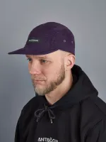 Кепка Antisocial 5 panel Velvet Фиолетовая