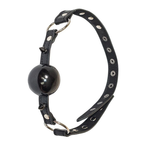 Черный кляп-шарик 4,5см с шипами Lola Games Party Hard Bare 1155-01lola