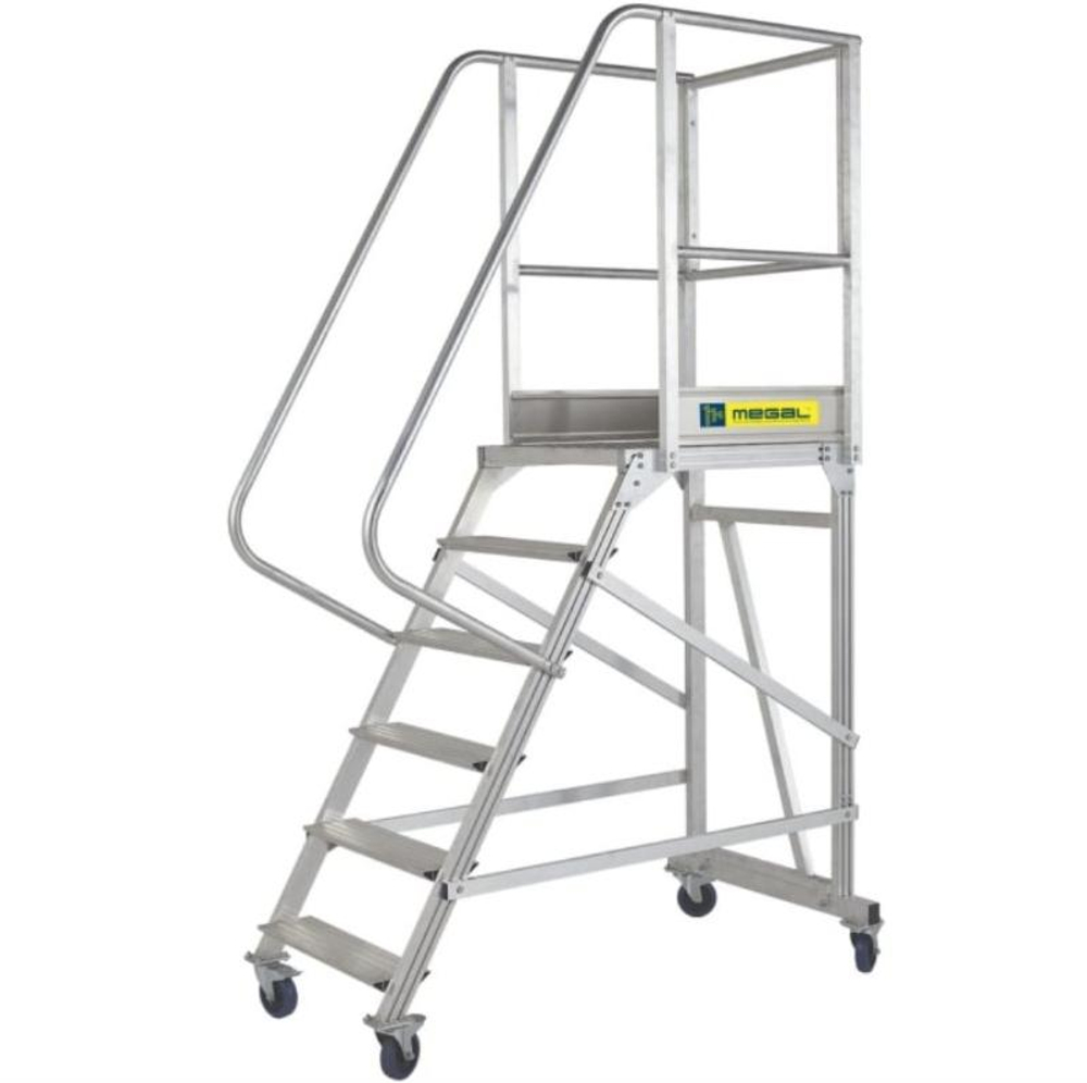 Вышка - стремянка разборная на колесах (150 кг) MEGAL ВС-2.0