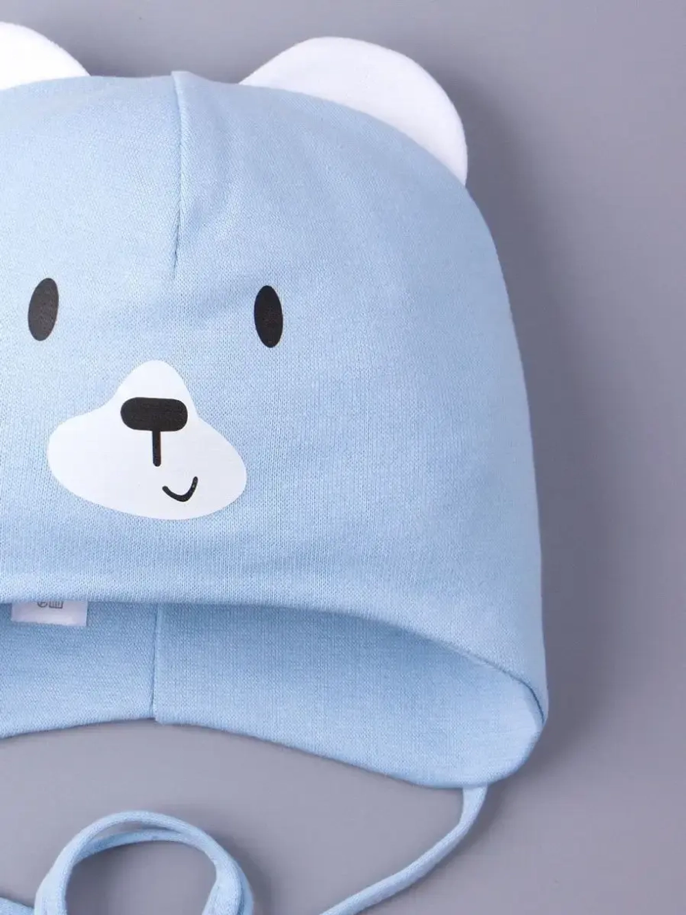 Шапка для детей с ушками на осень