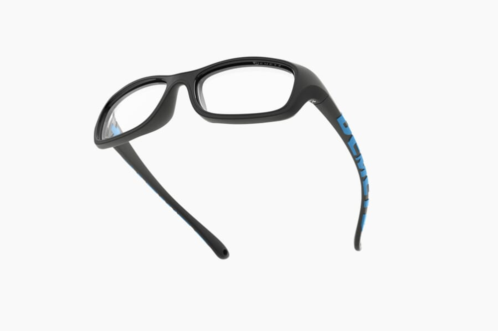 Спортивные очки с диоптриями Demetz Softness R / Matte Black / Matte Blue Colorless Cat.0