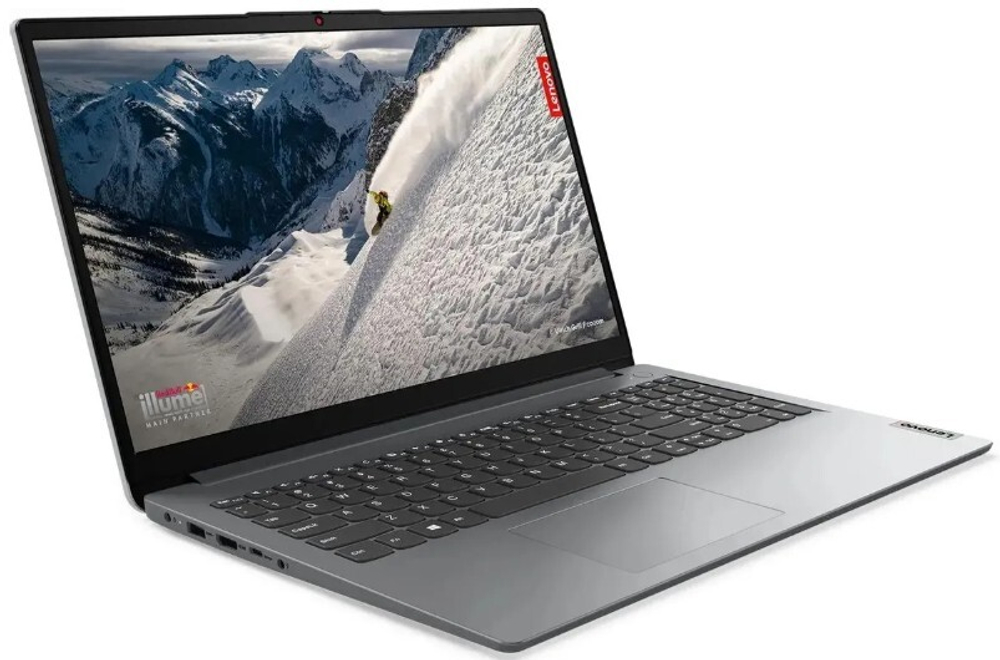 Ноутбук  Lenovo IdeaPad 1 15AMN7 15.6 ", Ryzen 5, 8 Гб RAM, 512 Гб SSD, Radeon 610M, Серый