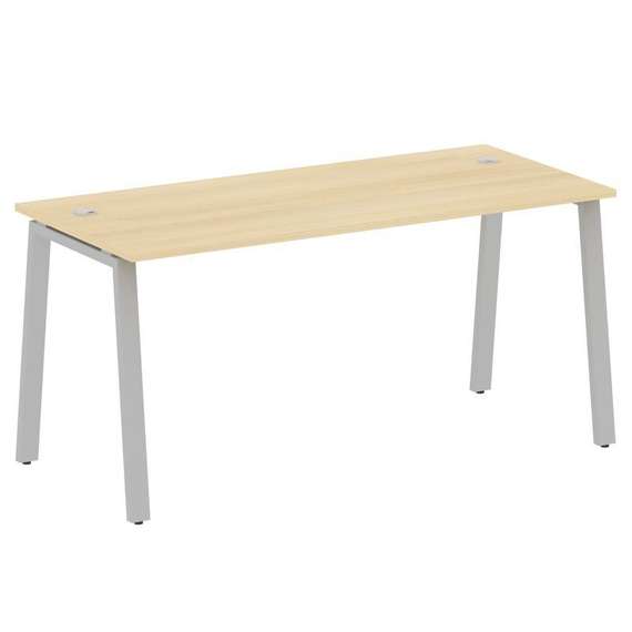 Metal System Стол письменный на А-образном м/к БА.СП-4 Акация Лорка/Металл Серый 1600*720*750