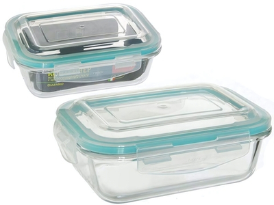 Контейнер 0,65л жаропрочное стекло с герметичной крышкой "Diafano"