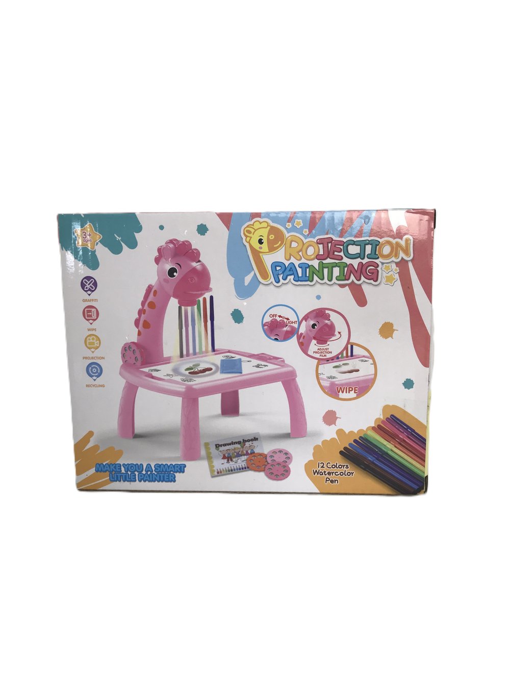 Доска для рисования Жираф с проектором (желтая)