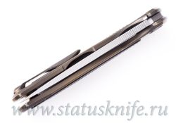 Нож Широгоров Флиппер 95 M390 CF накладка Карбонфотография - 10