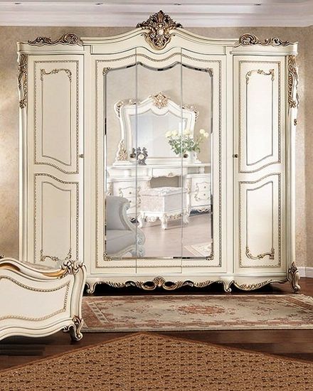 Шкаф  ДЖОКОНДА 5-ти ств.  крем глянец