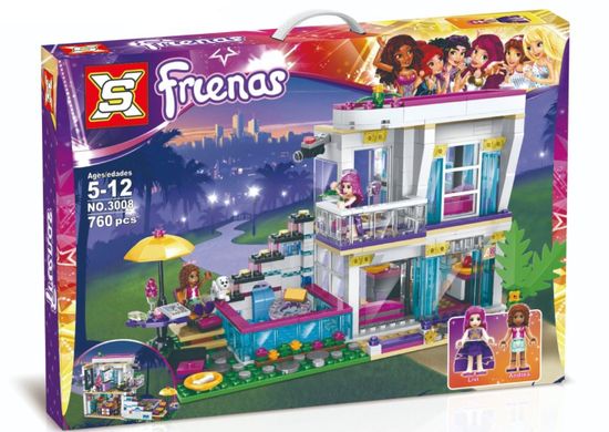 Конструктор Френдс «Дом поп-звезды Ливи» 760 деталей , арт. 3008