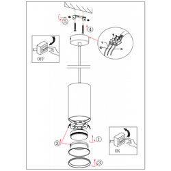 Светильник подвесной ЭРА PL12 GX53 WH/SL под лампу GX53 белый/серебро