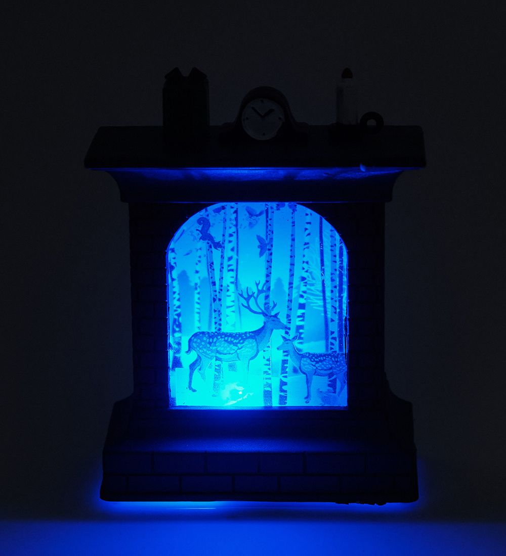XM-838/3 Новогодний камин с подсветкой
