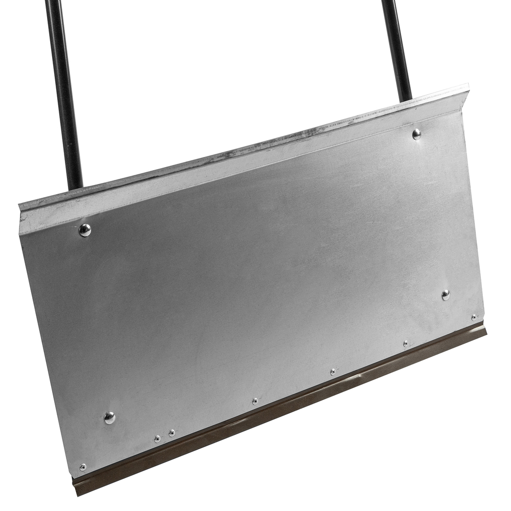 Движок для уборки снега, стальной, оцинкованный, 750 х 410 х 1100 мм, стальная рукоятка, Сибртех