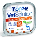 Влажный корм диетический Monge VetSolution Dog Renal and Oxalate Ренал и Оксалат для собак при ХПН и профилактике образования уролитов оксалата кальция 150г