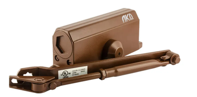 ЛКД-ДК-50-80 Доводчик дверной с ФОП с фиксацией открытого положения до 80кг, EN3-4, цвет коричневый