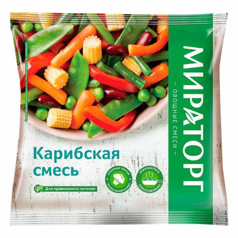 Смесь овощей Карибская Мираторг 400 гр