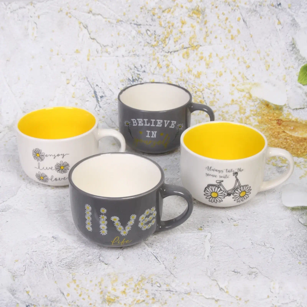 Бульонница керамическая 500мл «Ромашки»