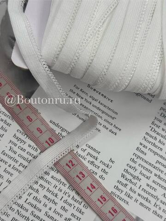 Резинка бельевая ажурная белая 10 мм