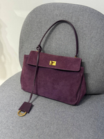 MN3214 PURPLE Сумка женс. нат. кожа 27*9*17