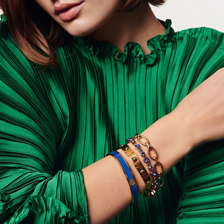 Браслет Dyrberg Kern PENNIKA I SG SAPPHIRE BLUE 380007